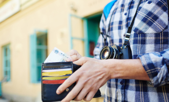 tourist and money